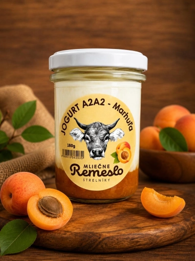 Jogurt ovocný A2A2  s príchuťou marhuľa